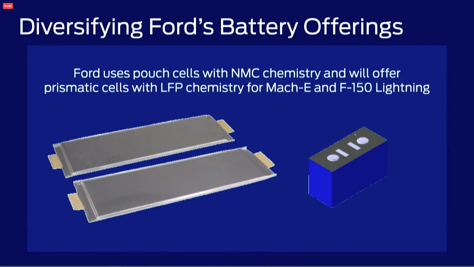 Cell pouch NMC và cell lăng trụ LFP được Ford giới thiệu cho Mach-E và F-150 Lightning