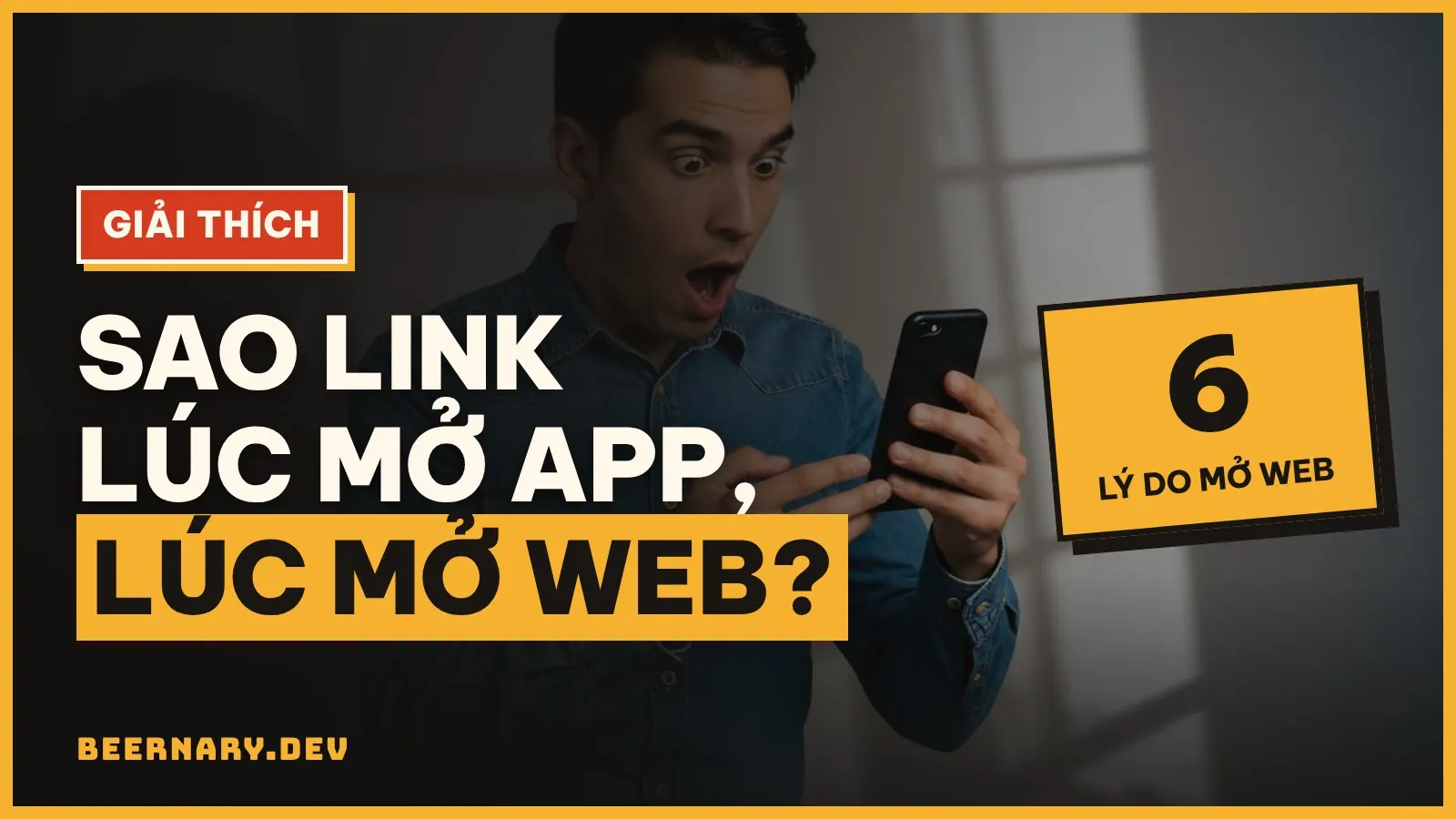 Vì sao có link mở thẳng app, có link lại bật ra trang web?