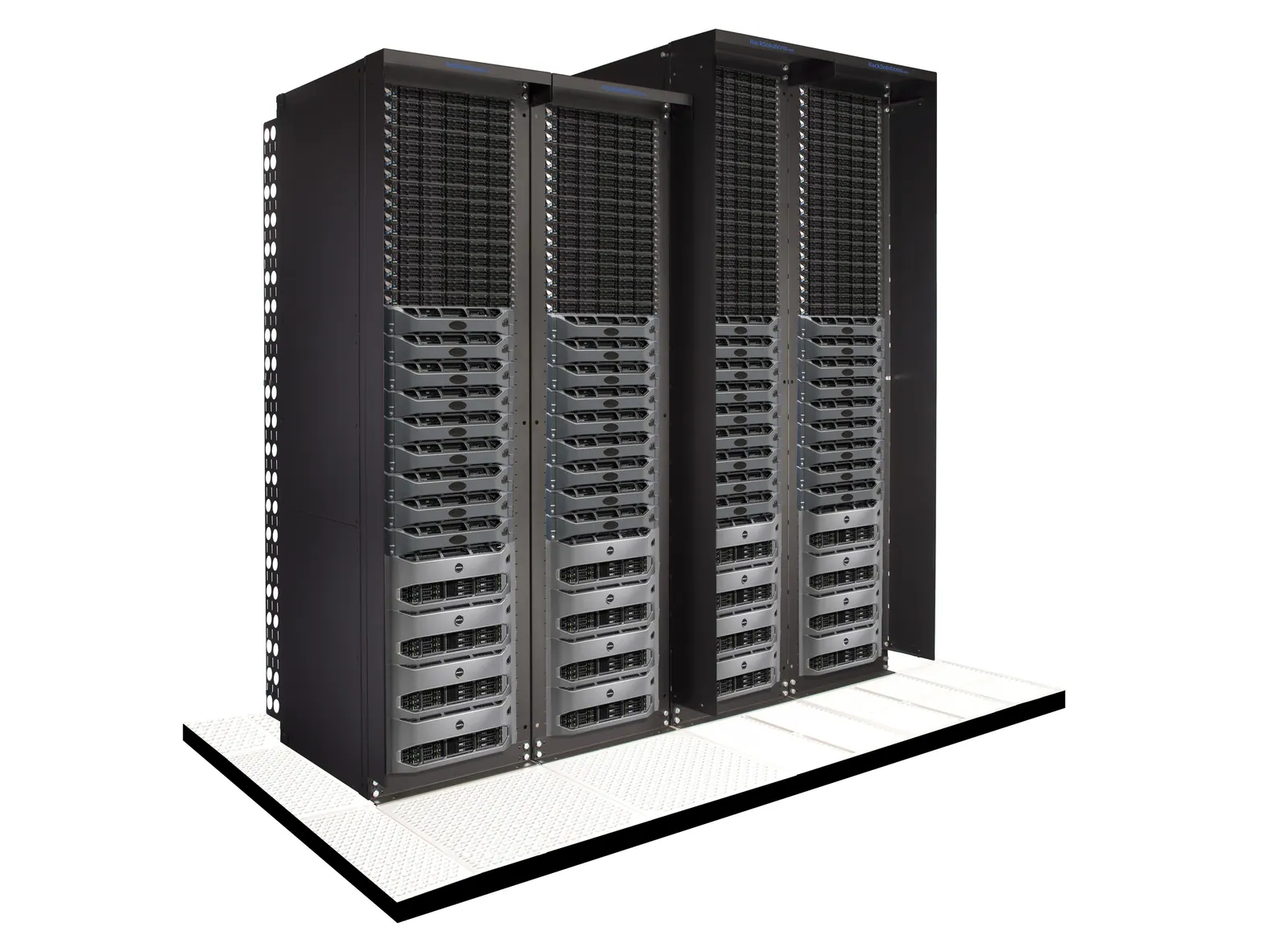 Tủ máy chủ trong trung tâm dữ liệu, nơi website trả về file xác nhận