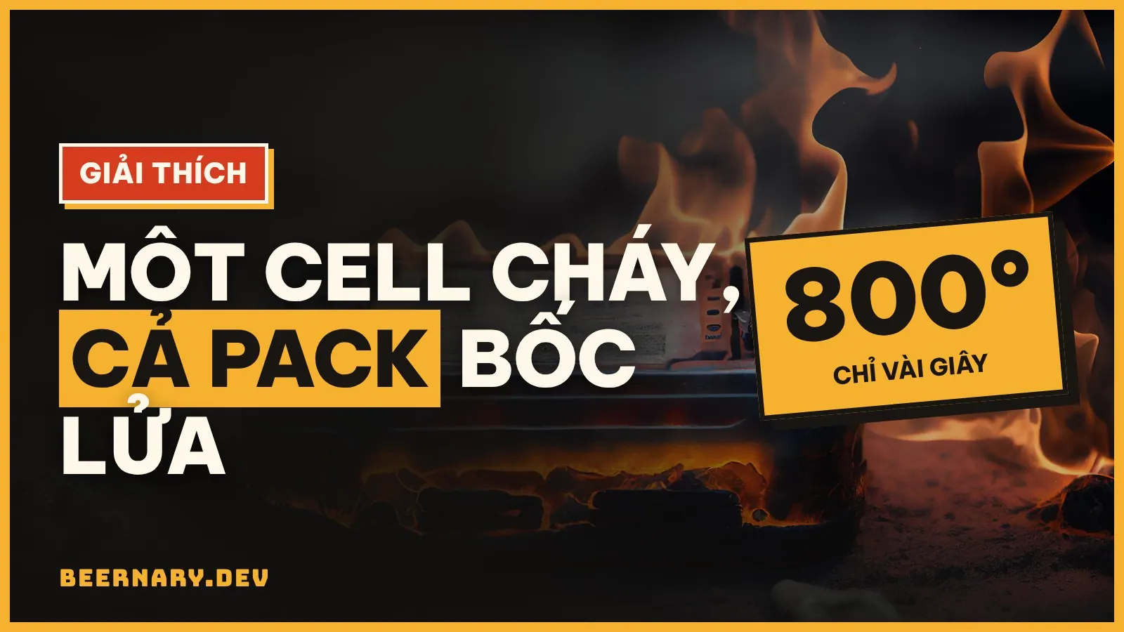 Thermal runaway: vì sao một cell pin cháy kéo cả pack theo và cách chặn